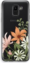 Case Company® - Samsung Galaxy J6 (2018) hoesje - Floral bouquet - Soft Cover Telefoonhoesje - Bescherming aan alle Kanten en Schermrand