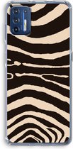 Case Company® - Motorola Moto G9 Plus hoesje - Arizona Zebra - Soft Cover Telefoonhoesje - Bescherming aan alle Kanten en Schermrand