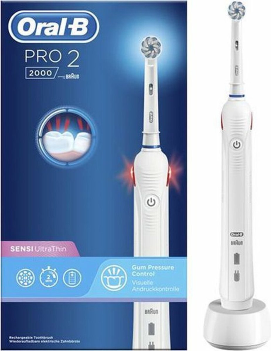 Oral-B Pro 2 2500 Sensi Ultrathin - Wit - Elektrische Tandenborstel - Oral B