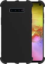 Samsung S10 Plus Hoesje Zwart Shockproof - Samsung Galaxy S10 Plus Case - Samsung S10 Plus Hoes Zwart