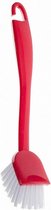 afwasborstel 27 cm rood/wit