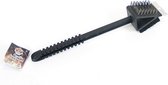 barbecueborstel 36 cm staal zwart