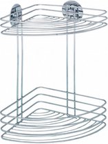 douche- en badrekje 20 x 26,5 cm staal chroom