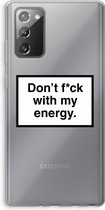 Case Company® - Samsung Galaxy Note 20 / Note 20 5G hoesje - My energy - Soft Cover Telefoonhoesje - Bescherming aan alle Kanten en Schermrand