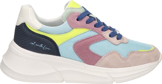 Mexx Sneaker Jilou Dames - Blauw - Maat 37 | bol.com