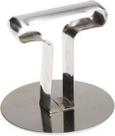 uitdrukker voor garneerring 7 cm rvs zilver