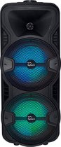 Luxiqo® Party Speaker - Speaker LED - Speakerbox - Speakers voor Karaoke - Party Box - DJ Box - LED RGB - Sterke Bas - Zwart