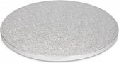 taartonderlegger 25 cm papier zilver