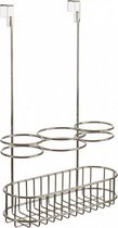 deursteun badkamer 27 x 13 x 41 cm RVS zilver