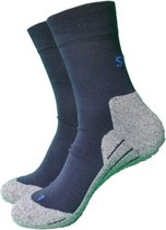 Qualithy Wandelsokken - Maat 35-38 - Blauw - Thermo sokken - Naadloos - Coolmax - links/rechts