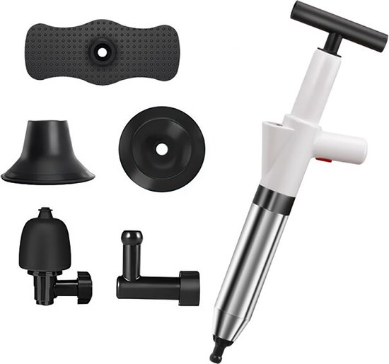 Messel Afvoerontstopper Wit 4 In 1 Multifunctioneel WC Ontstopper