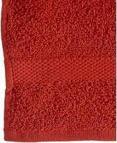 handdoek 30 x 50 cm katoen rood