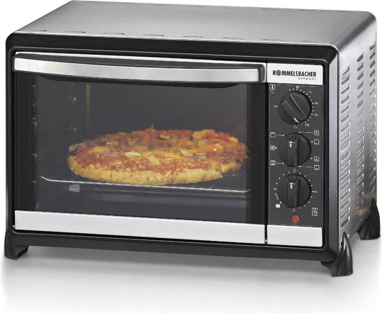 Rommelsbacher BG 1055/E - vrijstaande oven - RVS/Zwart