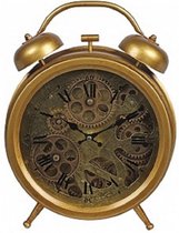 tafelklok Brooks 26 x 33,5 cm staal/nikkel goud