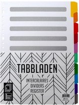 tabbladen 23-rings A4 karton 10 stuks