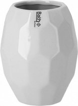 badkamerbeker Bee 340 ml 8,7 x 11,2 cm keramiek wit