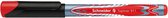 fineliner Topliner 911 0,4 mm edelstaal rood/zilver