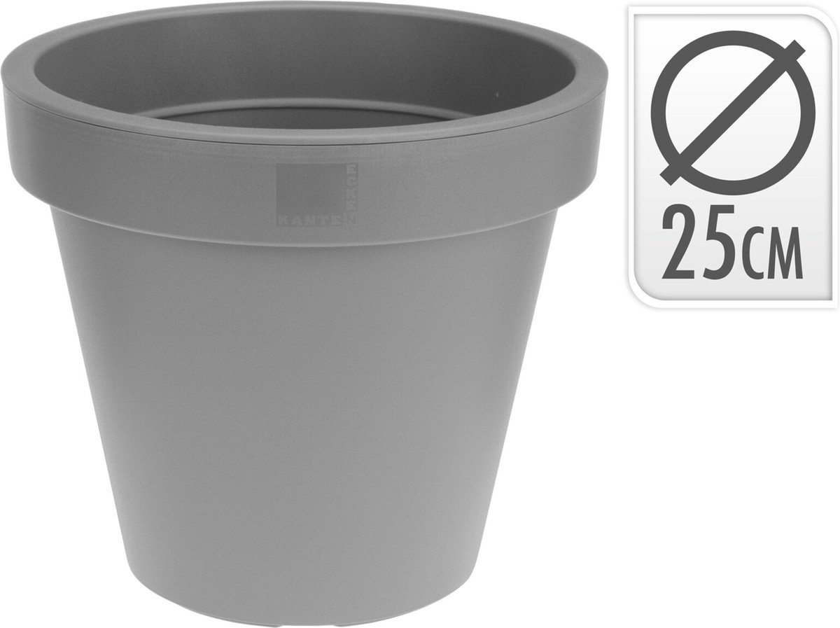 Bloempot Plastiken Grijs Polypropyleen (Ø 26 cm)