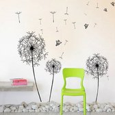 Walplus Home Decoratie Sticker Paardenbloem Zwart