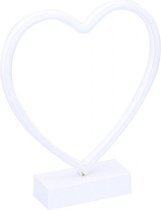 led-lamp neon hart 24 x 29 cm roze