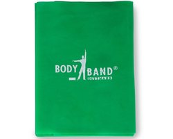 Fitness elastiek 2,5 meter - Zware weerstand - Groen - Body-Band