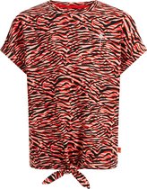 WE Fashion Meisjes T-shirt met zebradessin