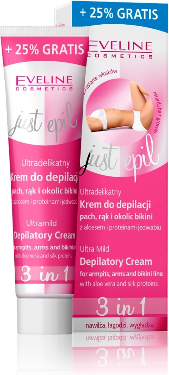 Eveline Cosmetics Ultra Mild Depilatory Cream 3 In 1 For Sensitive Area 125ml.