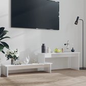 Tv-meubel 180x30x43 cm spaanplaat hoogglans wit