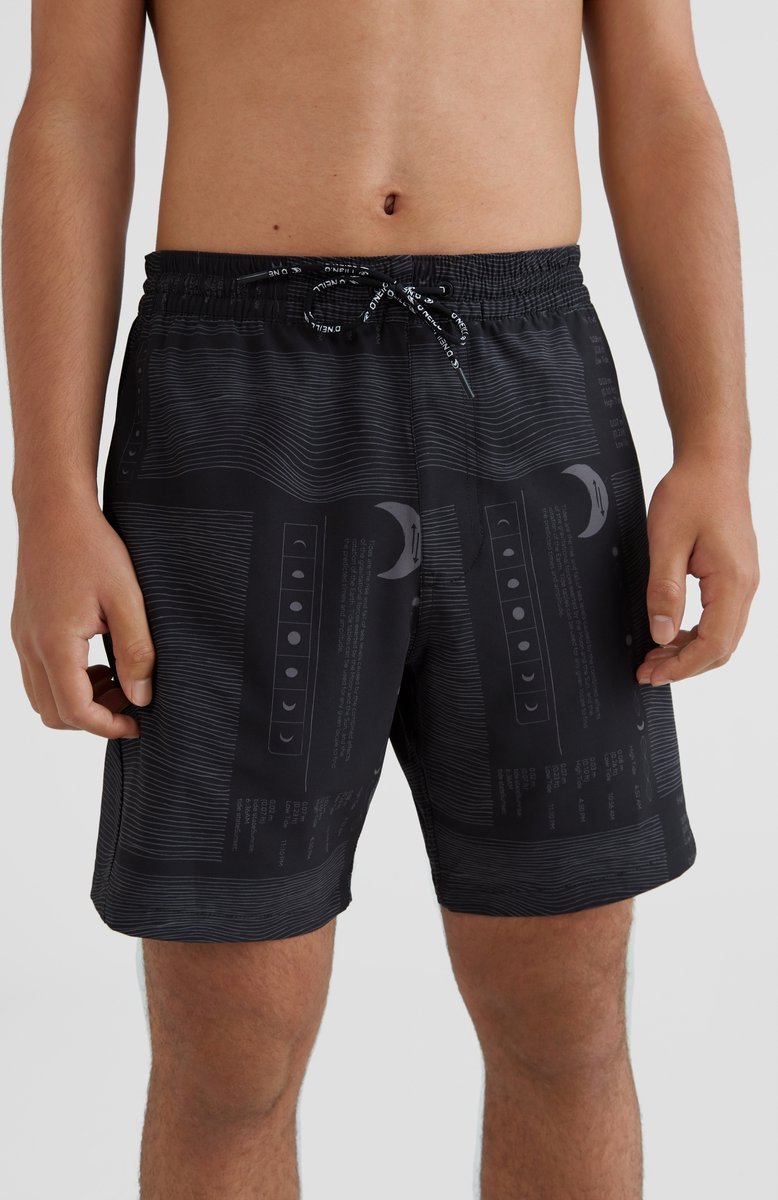 O’Neill Shorts Men ALL DAY PRINT HYBRID SHORTS Ao 6 Ao 6 50% Polyester 42% Recycled Polyester 8% Elastane Shorts 3 Zwart