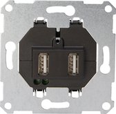 Kopp Technikcenter Inbouw Stopcontact Sokkel - USB - 2 x 1.050 Ma