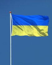 Drapeau Ukrainien - Drapeau Ukraine - 90x150cm - Drapeau Ukraine - Couleurs Originales - Qualité Solide Incl Anneaux de Bagues de montage - Drapeaux Pride