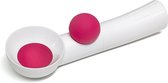 ijsschep Sfera 19 x 6,1 cm ABS/siliconen wit/roze