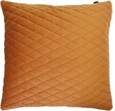 kussen 45 x 45 cm textiel roestbruin
