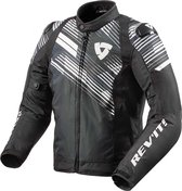 REV'IT! Jacket Apex TL Black White XL - Maat - Jas