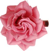 Barrette fleur rose foncé - 5 cm