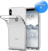 iPhone X  10 Hoesje Transparant Siliconen - iPhone X  10 Case - iPhone X  10 - Transparant