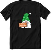 Kerstkabouter Buddy Kerst T-shirt | Groen | Jongens / Meisjes | Grappige Foute kersttrui Shirt Cadeau | Kindershirt | Leuke Elf, Rendier, Kerstboom en Kerstballen Ontwerpen. Maat 9