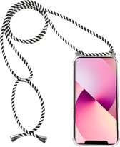H.K. backcover/achterkant/hoesje met koord zebra Samsung Galaxy A13 + Glasfolie
