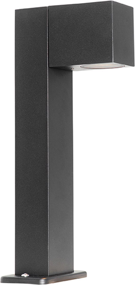 QAZQA baleno Industriele Staande Buitenlamp Staande Lamp voor buiten 1 lichts H 35 cm Zwart Industrieel Buitenverlichting