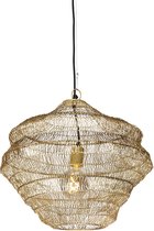 QAZQA vadi - Oosterse Hanglamp - 1 lichts - Ø 45 cm - Goud  -  Woonkamer