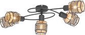 QAZQA noud - Design Plafondlamp - 5 lichts - Ø 65.5 cm - Zwart -  Woonkamer | Slaapkamer | Keuken
