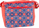 koeltas 31 x 27 cm 18 liter polyester blauw/rood