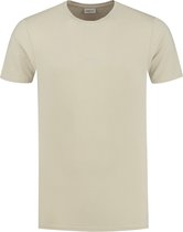 Purewhite -  Heren Regular Fit   T-shirt  - Bruin - Maat M