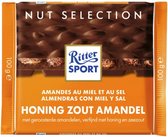 Snoepgoed: Ritter Sport honing zout amandel - 100 gr