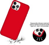 iPhone SE 2022 Case Hoesje Siliconen Back Cover - Apple iPhone SE 2022 - Rood