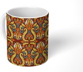 Mok - Koffiemok - Patronen - Barok - Abstract - Mokken - 350 ML - Beker - Koffiemokken - Theemok