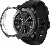 Strap-it Samsung Galaxy Watch 46mm Diamond PC hard case - zwart - hoesje - beschermhoes - protector - bescherming
