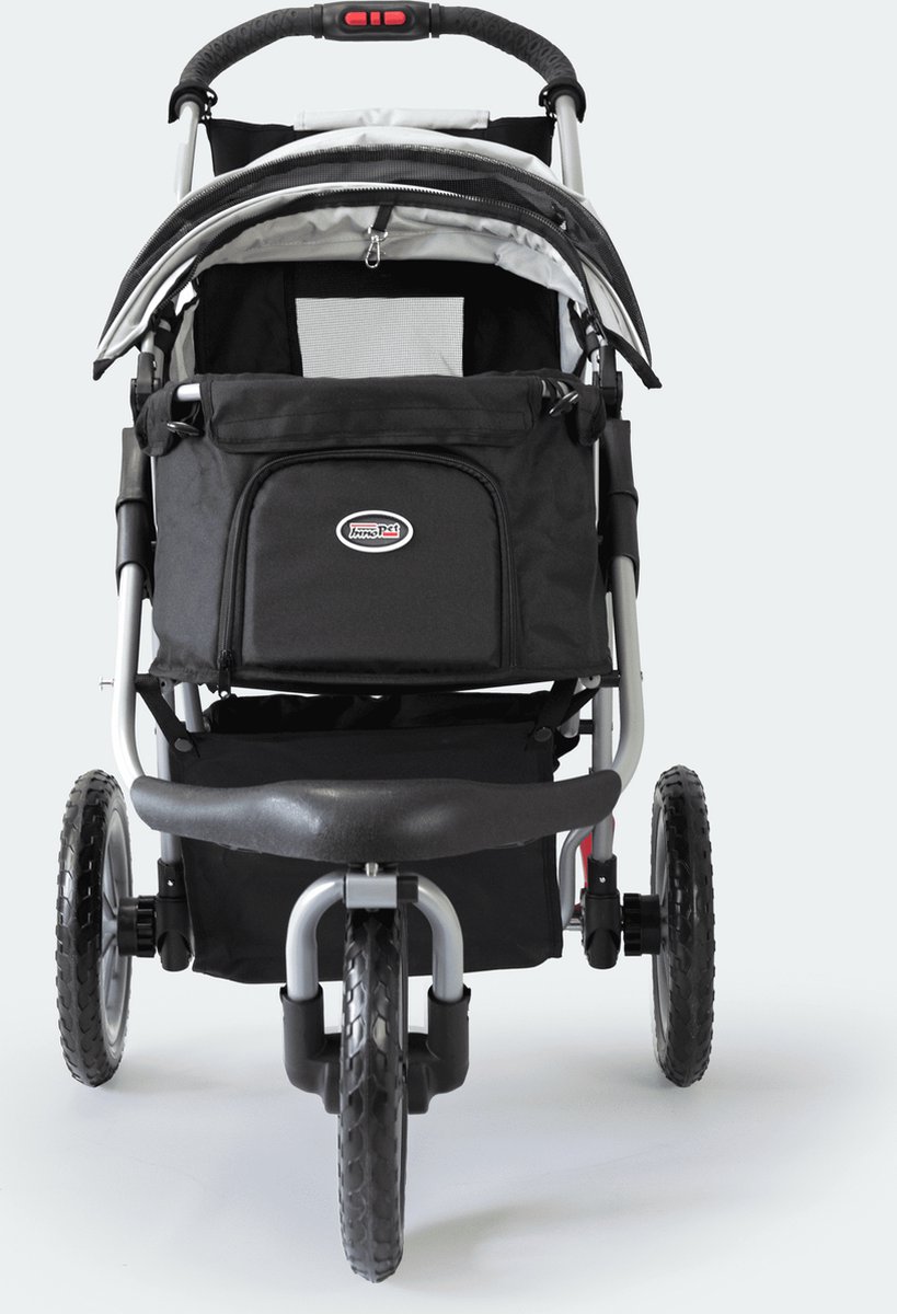 InnoPet Comfort EFA - Hondenbuggy - Zwart Grijs - 87x50x102 cm - tot 25 kg