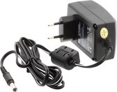 universele netstroomadapter 230/12V 2A 9 x 8 cm zwart