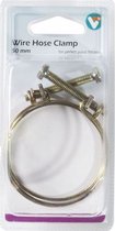 draadslangklem VT 50 mm staal goud 2 stuks